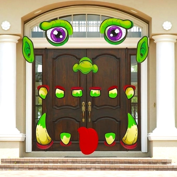 Halloween Trunk or Treat Decorations Kit - Scary Monster Face - Picture 4 of 8